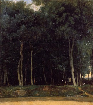 Fontainebleau el bosque de Bas Breau Road Jean Baptiste Camille Corot Pinturas al óleo